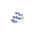 Anillo Espiral Zafiros