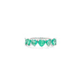 Anillo Corazón Esmeralda