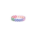 Anillo Esmeralda, Rubí y Zafiro Multicolor