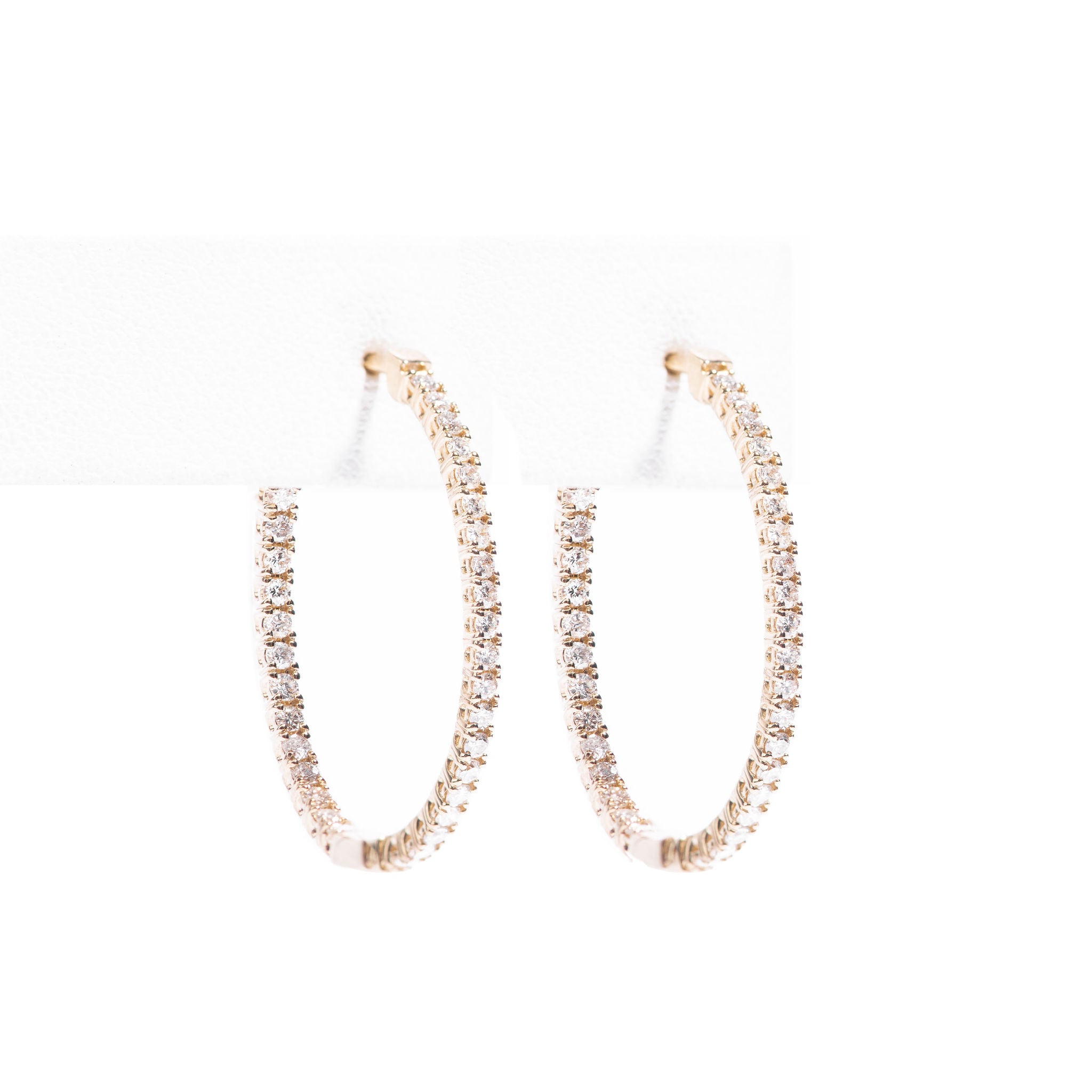 Aretes Aro Diamantes