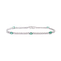 Pulsera Esmeraldas y Diamantes