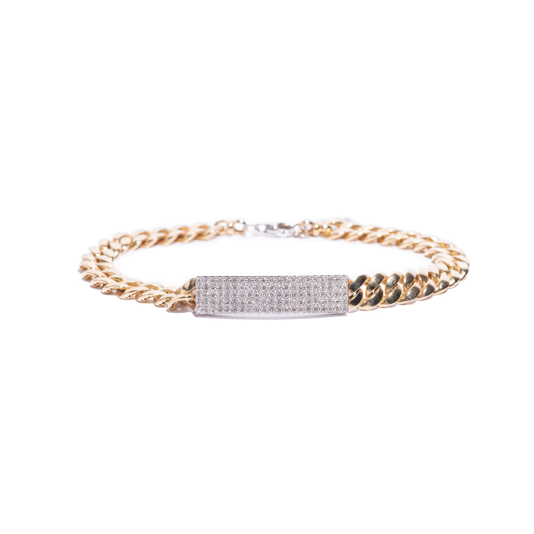 Pulsera Diamantes Barra