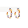 Aretes Zafiros Multicolor