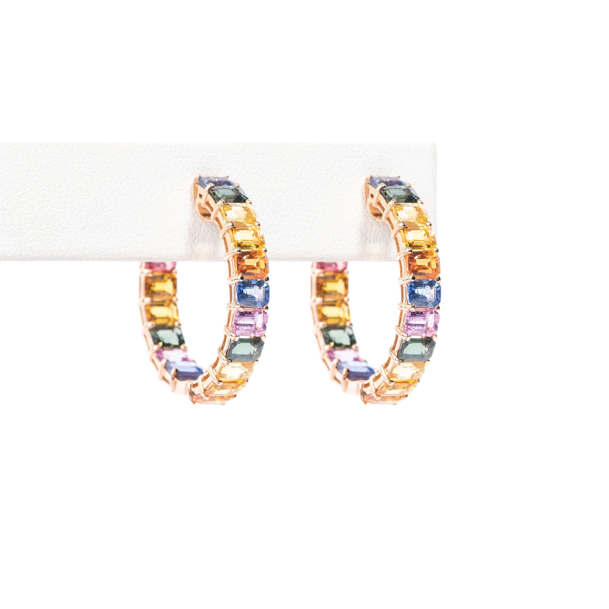 Aretes Zafiros Multicolor