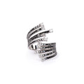 Anillo Diamantes Negros y Blancos
