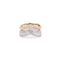 Anillo en V Oro y Diamantes*