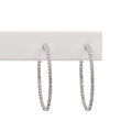 Aretes Diamantes Arracada 1.25"