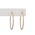 Aretes Diamantes Arracadas 1.25"