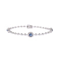 Brazalete Zafiros Azules y Diamantes
