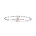 Brazalete Diamantes Blanco y Amarillo Estrella