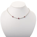Collar Diamantes y Rubi