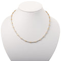 Collar Diamantes Blanco y Amarillo