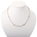Collar Diamantes Blanco y Amarillo