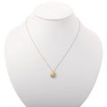Collar Pendiente Gota Diamantes Amarillos